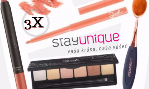 Vyhrajte 3x balíček kozmetiky od StayUnique (v hodnote 27 €)