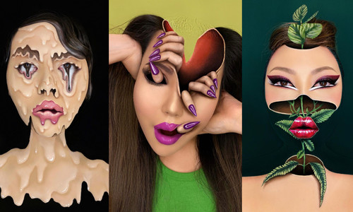 Neuveriteľné optické ilúzie vytvorené líčidlami – výtvory tejto make-up artistky ti pomotajú hlavu!