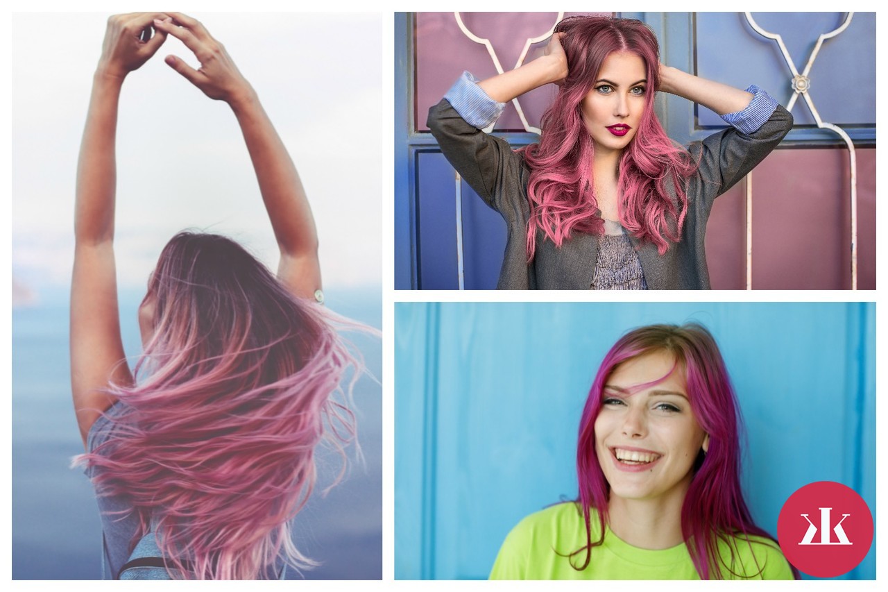 ružové vlasy