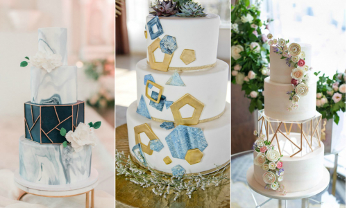 Svadobná torta s geometrickým vzorom: Trend roku 2019 a 2020 pre každého