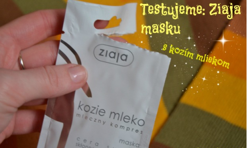 TEST: Ziaja - jednorazová pleťová maska