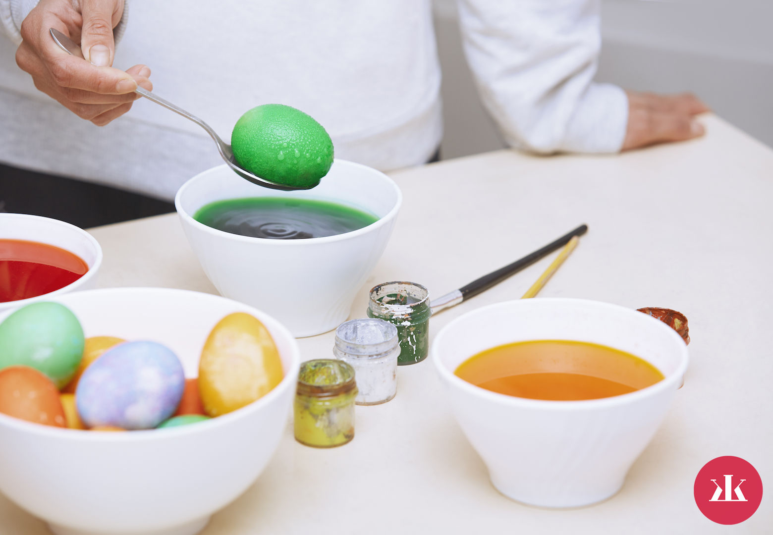 ako zafarbiť vajcia