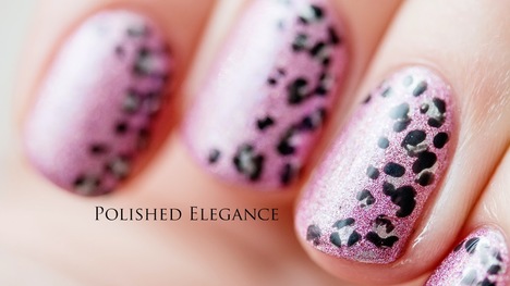 Ružový leopard - nail art tutoriál