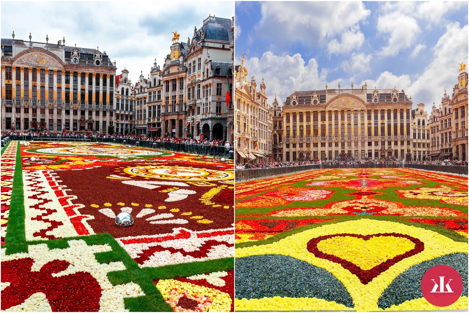 Kvetinový koberec, Brusel, Belgicko
