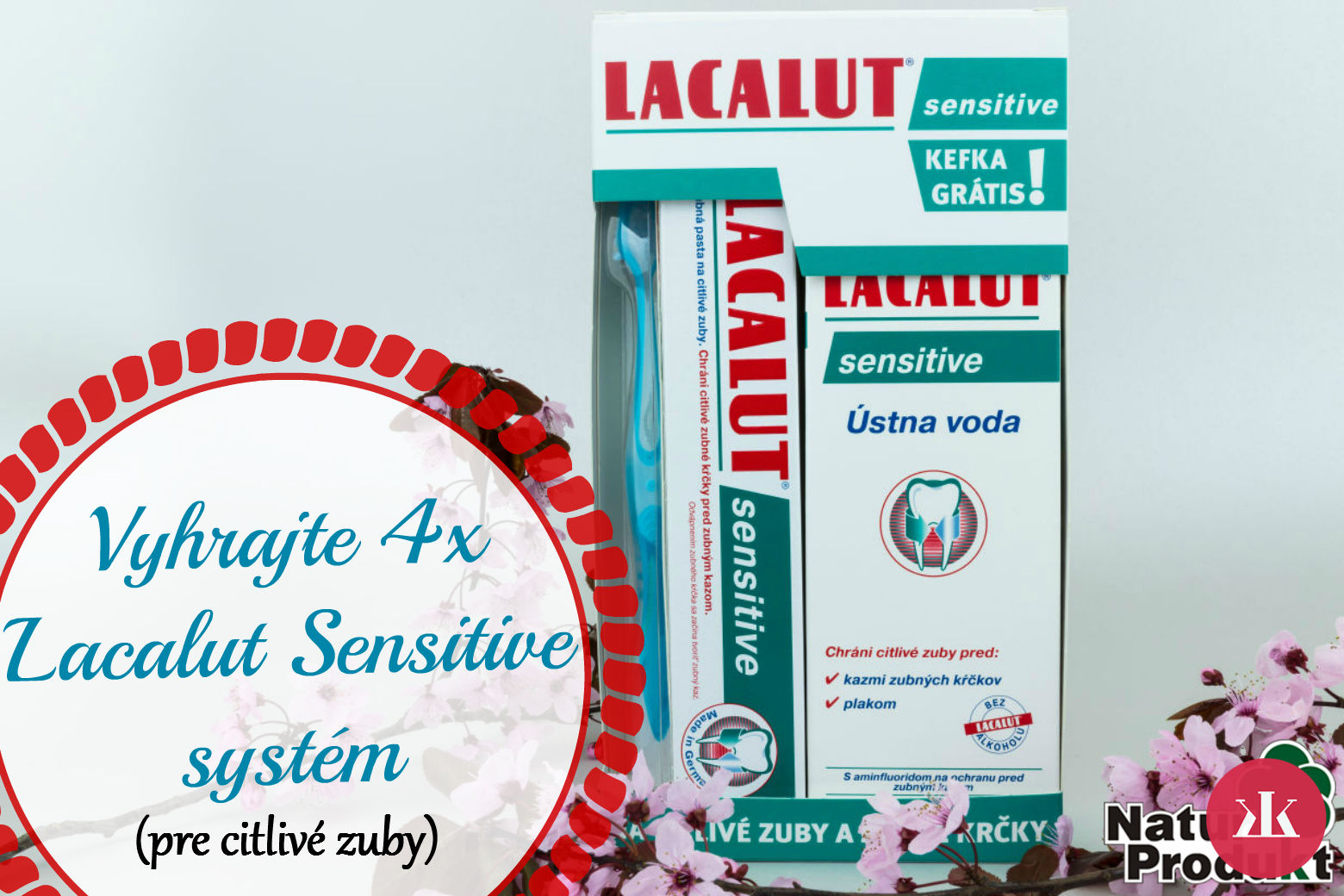 Vyhrajte 4x Lacalut sensitive systém (pre citlivé zuby)
