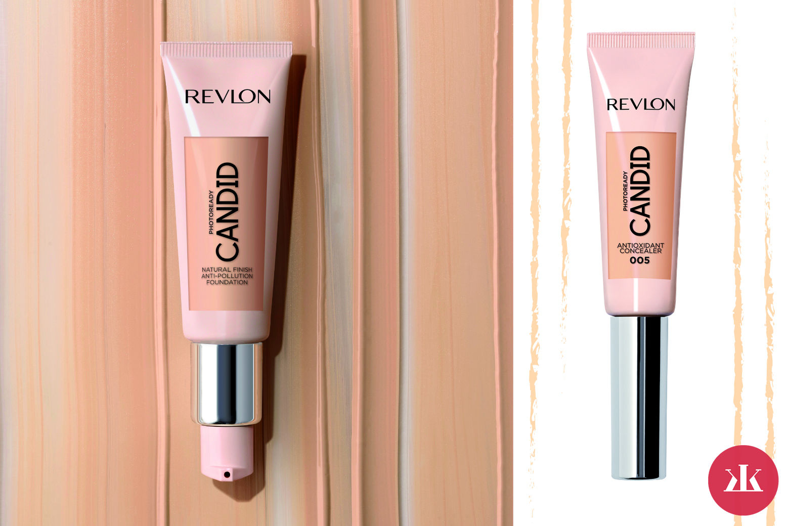 Natural Finish Anti-Pollution Foundation a Revlon PhotoReady Candid™Antioxidant Concealer