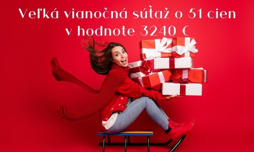 Veľká vianočná súťaž na KAMzaKRASOU.sk o 51 cien (v hodnote 3 240 €)