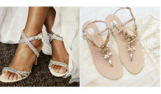 Nádherné svadobné topánky aj bez opätku