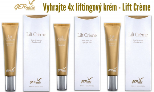 Vyhrajte 4x liftingový krém - Lift Crème od značky GERnétic (v hodnote 66,20 €)
